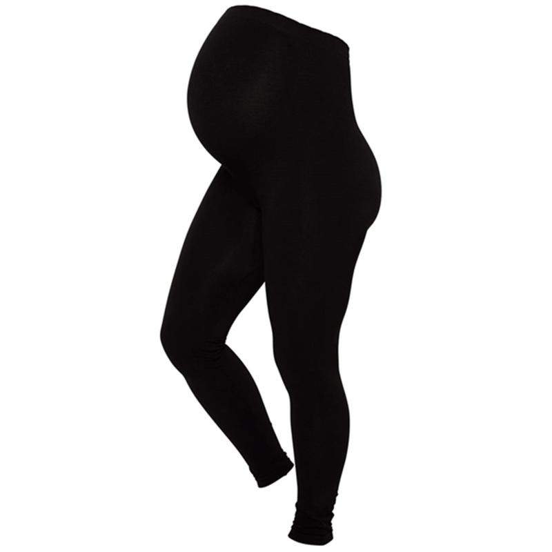 Belly Support Leggings i Sort - Komfort til Gravide