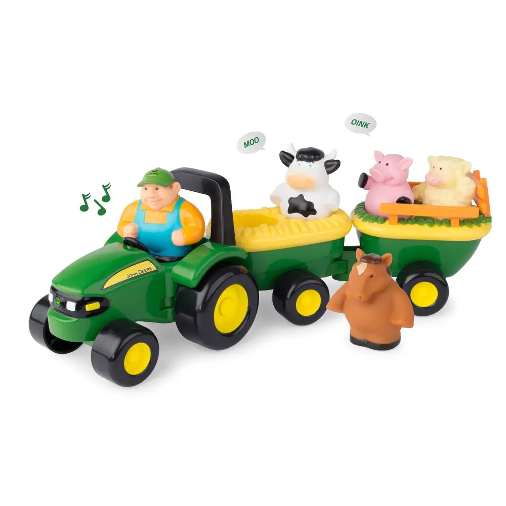 Køretur I Hestevogn Med Dyrelyde fra John Deere
