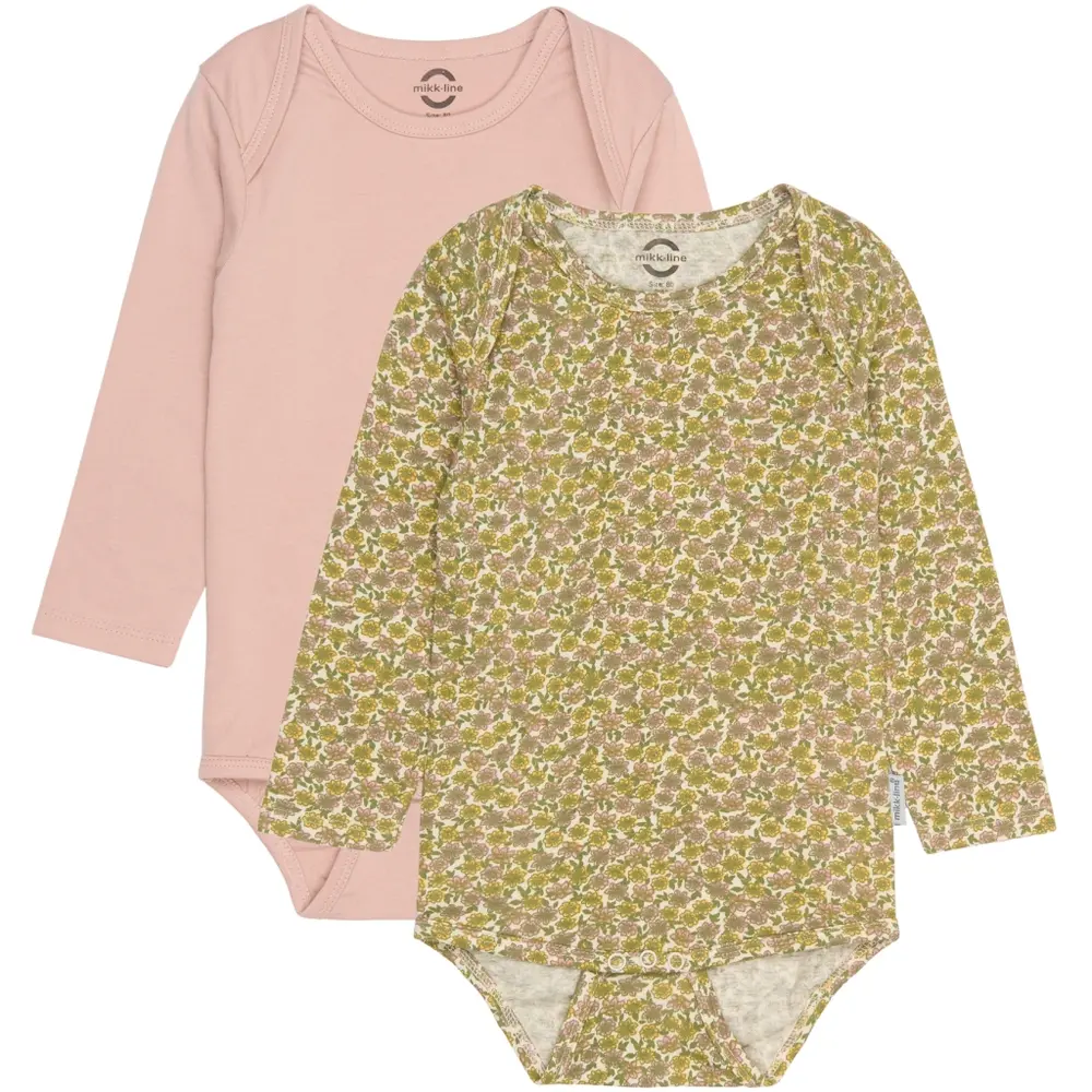 2 Pak Langærmet Body   Adobe Rose   3 Mdr. fra Mikk-line