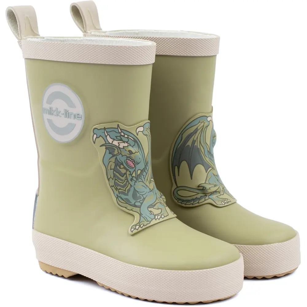 Gummistøvle 3d Patch   Barefoot   Kelp   32 fra Mikk-line