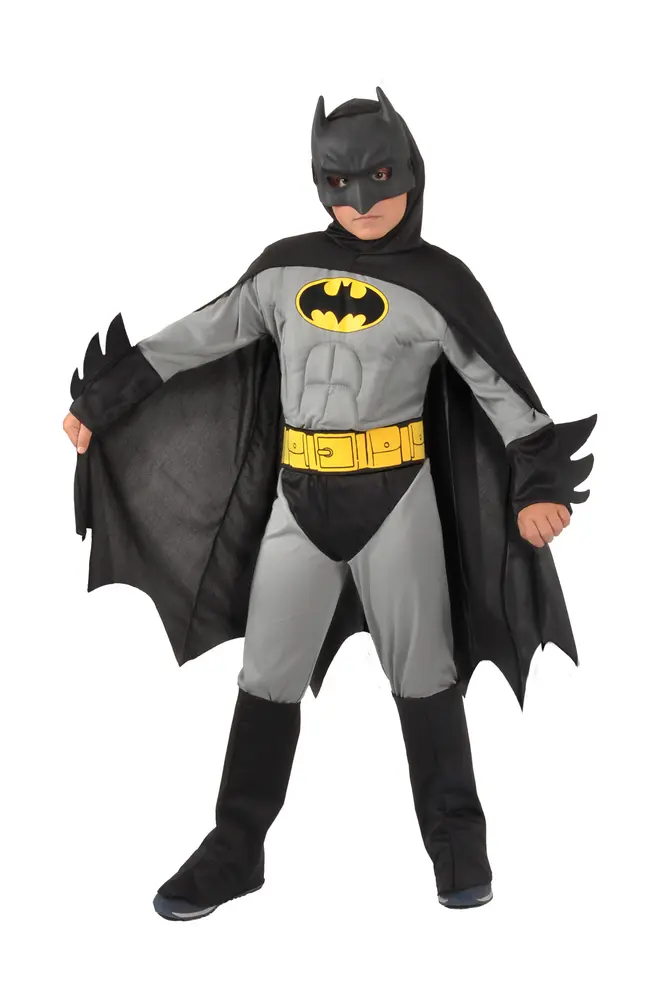 Batman Med Muskler I Grå   Grå   8 10 år fra Ciao