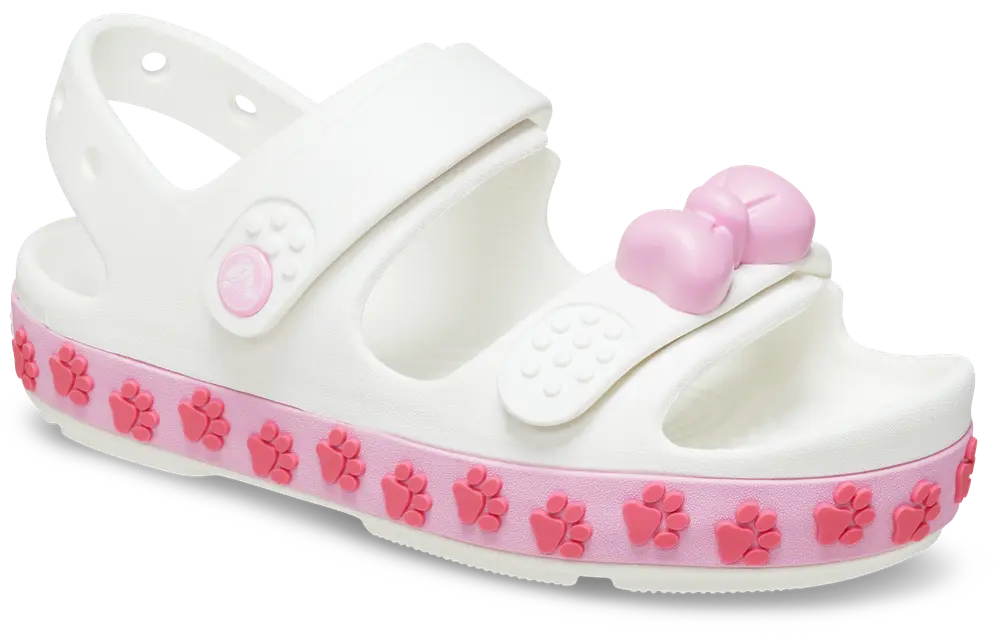 Crocband Cruiser Pet Sandal T   White Pink   25 26 fra Crocs