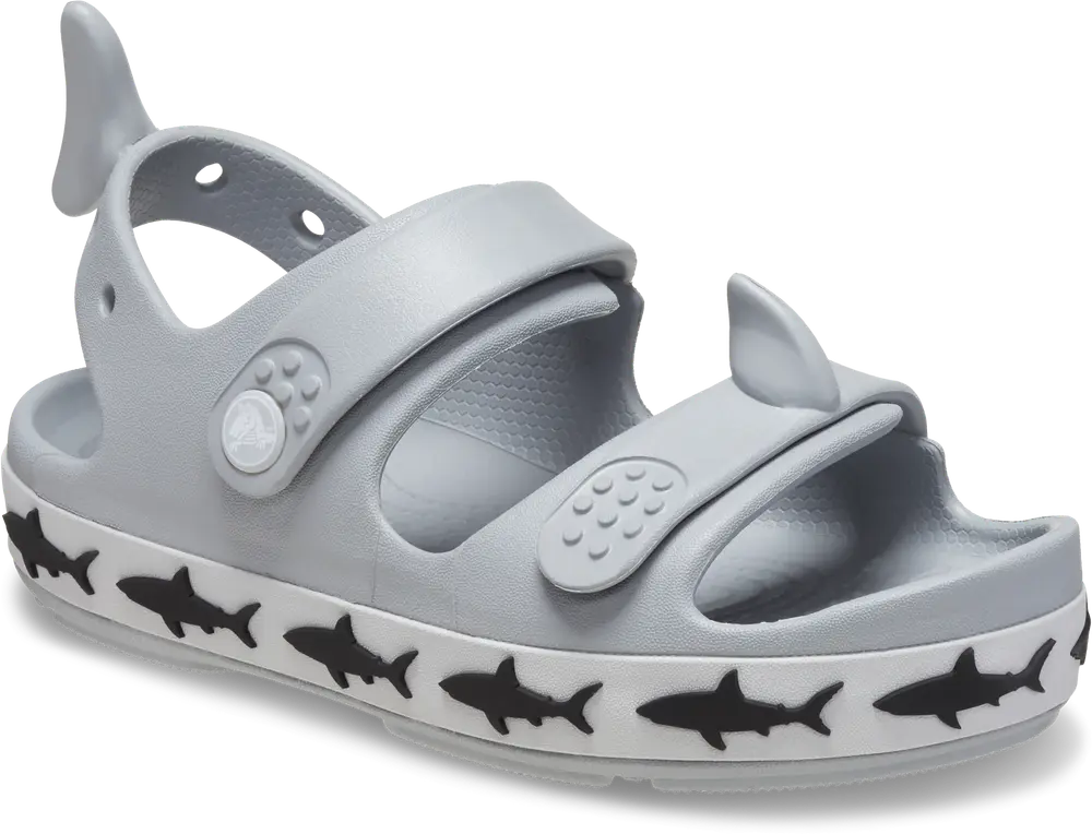 Crocband Cruiser Shark Sandal   Light Grey   25 26 fra Crocs