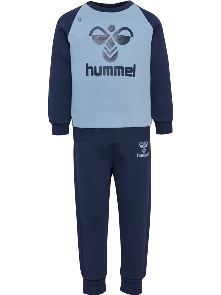 Humming Crewsuit   Black Iris Faded Denim   98 fra Hummel