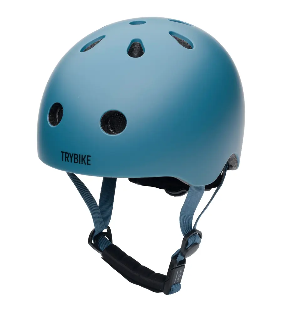 Cykelhjelm Med Retrolook     Vintageblå Xs fra Trybike