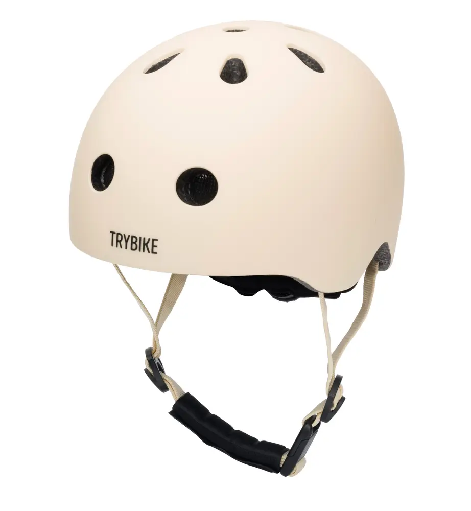 Cykelhjelm Med Retrolook     Cremefarvet Xs fra Trybike