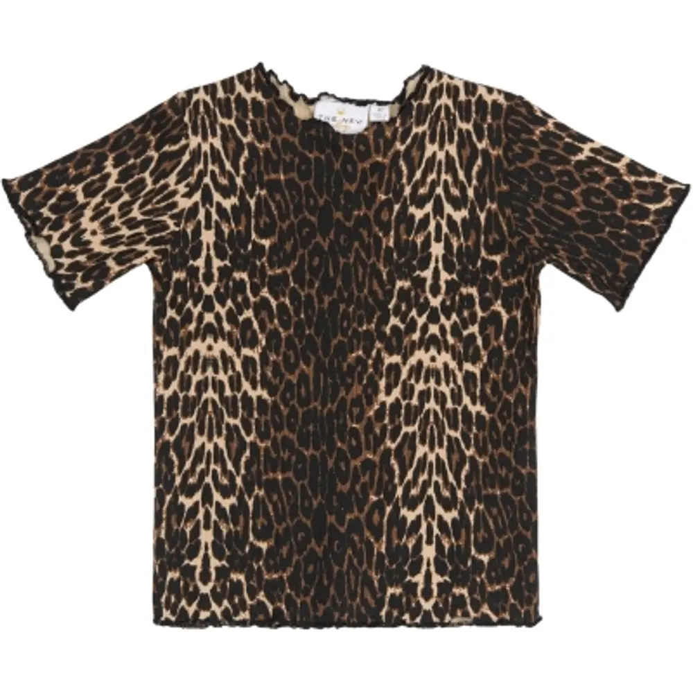 Ellie Ss Rib T Shirt   Oxford Tan   104 fra The New Siblings