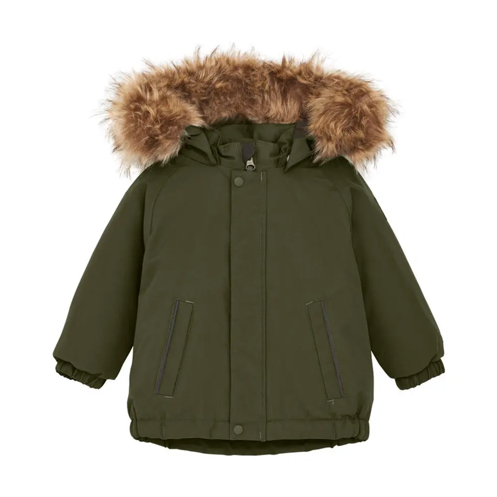 Jakke M. Fake Fur   Grape Leaf   92 fra Color Kids