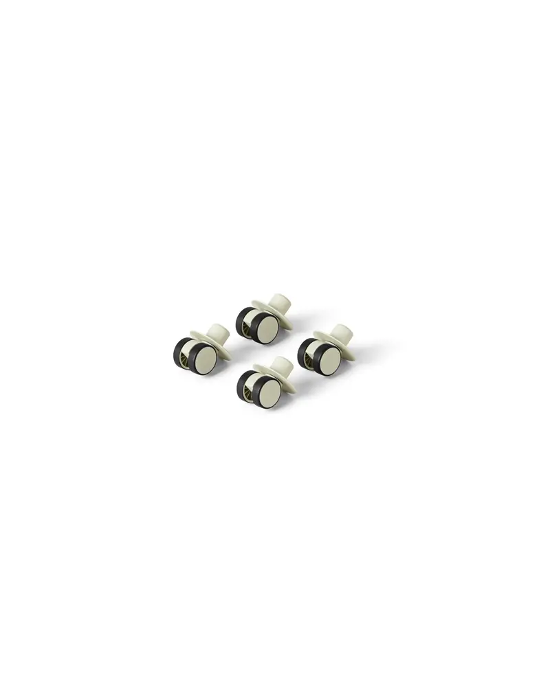 4 X Swirly Wheels Dusty Green fra Modu