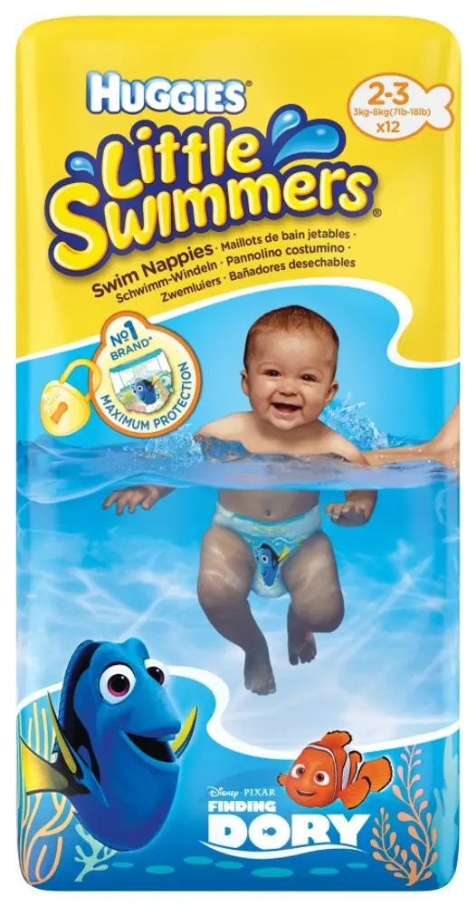 Little Swimmers Svømmebleer (2 3) fra Huggies