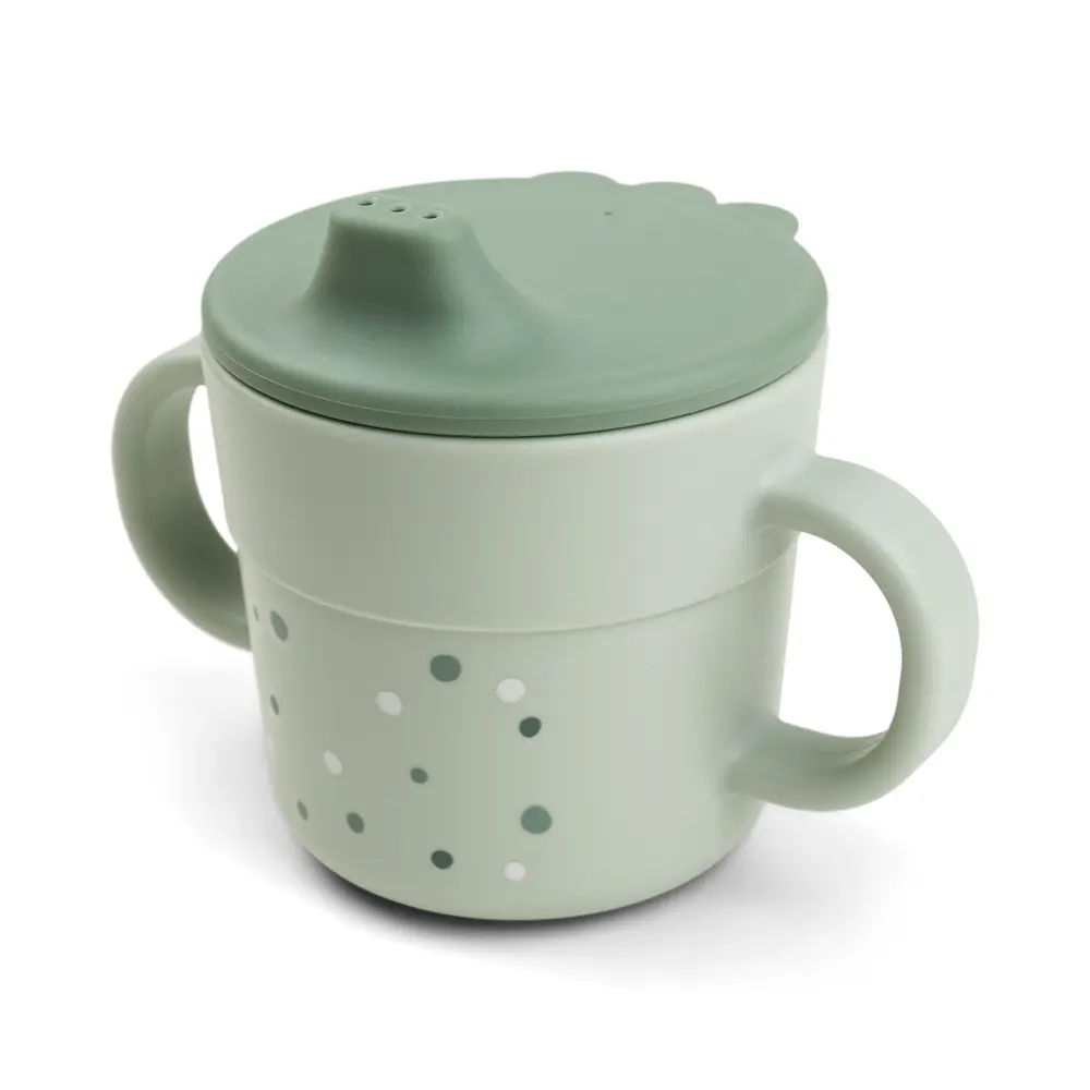 Foodie Tudkop Happy Dots Grøn fra Done By Deer