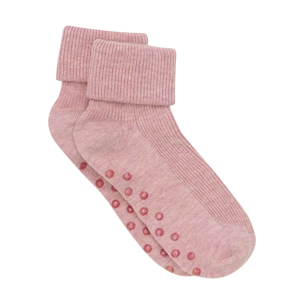 Baby Rib Sok M. Abs   Shadow Gray Melange   11 14 fra Bekids