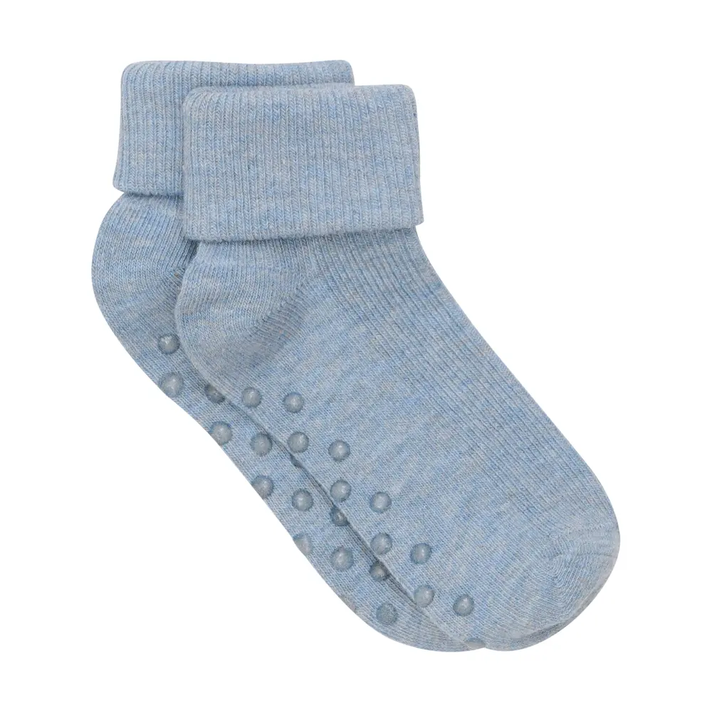 Baby Rib Sok M. Abs   Grey Dawn Melange   15 18 fra Bekids