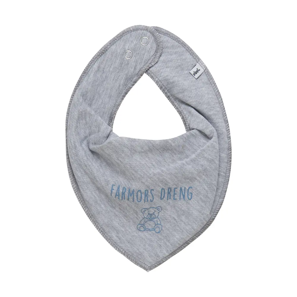 Bandana Bib M. Farmor+farfar..   123   One Size fra Pippi