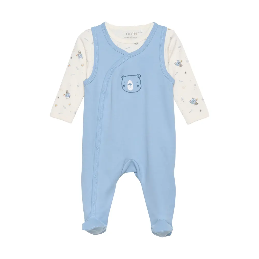 Body Langærmet M.romper   Ashley Blue   50 fra Fixoni
