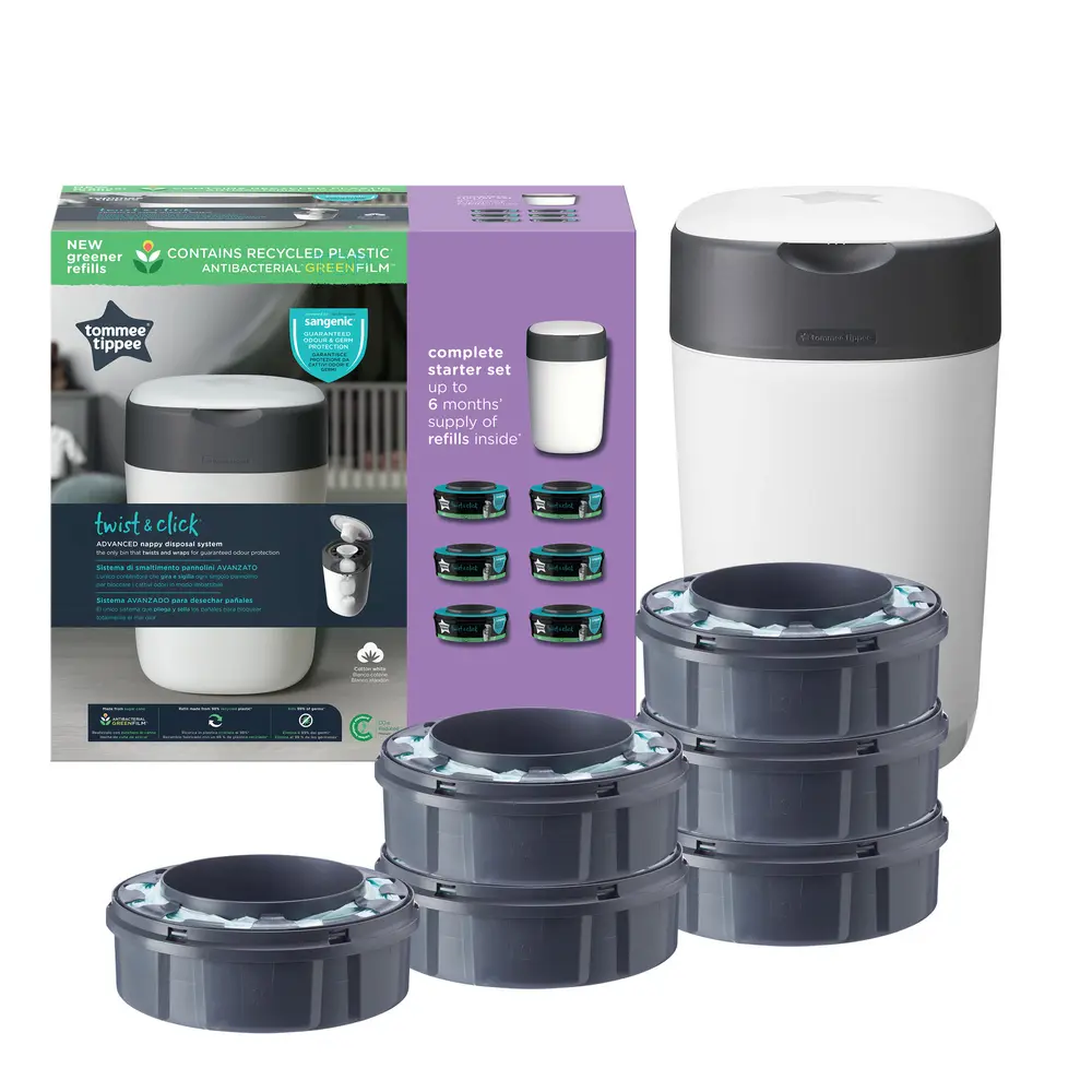 Sangenic Twist & Click 1+6 Refil fra Tommee Tippee