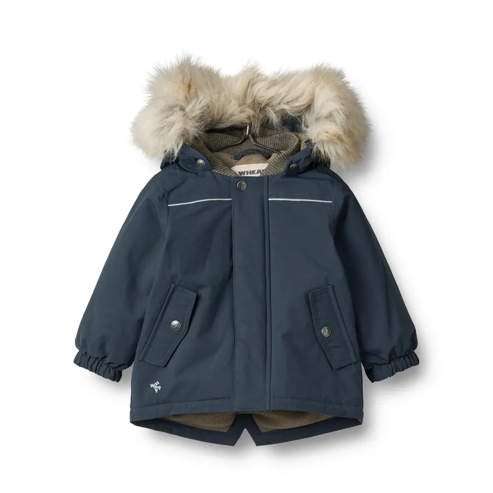 Jakke Kasper Tech   Dark Blue   80 fra Wheat