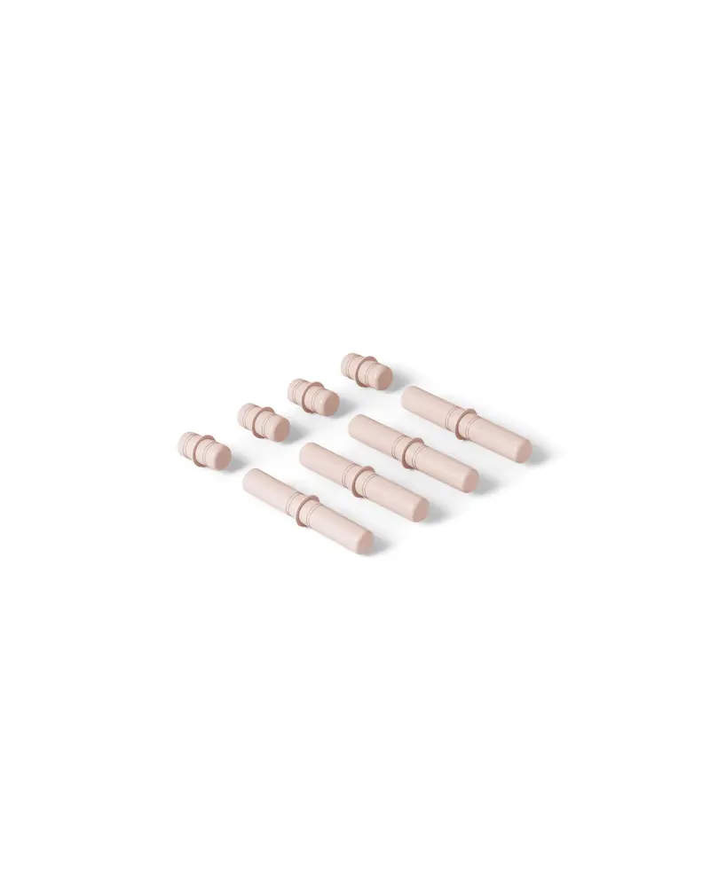 8 X Connector Pegs Soft Rose fra Modu
