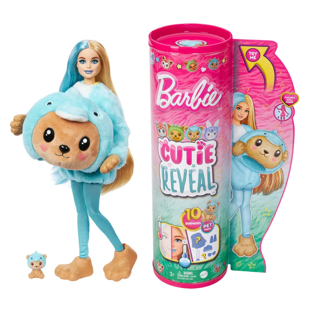 Cutie Reveal Costume Teddy Dolphin fra Barbie