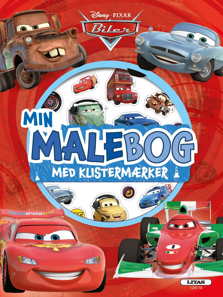 Biler: Malebog Med Klistermærker fra Carlsen