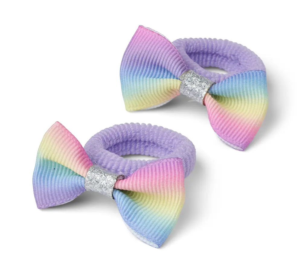 2 Pak Hårelastikker   Rainbow   One Size fra Jocko