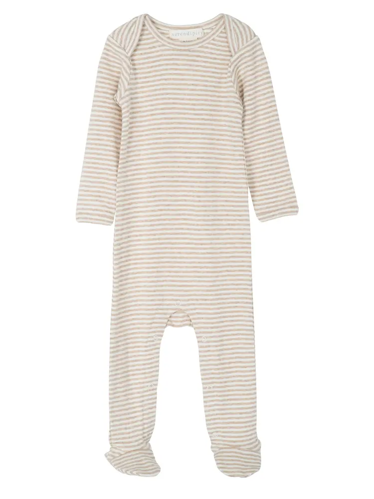 Baby Stribet Dragt   Oatstripe   80 fra Serendipity Organics