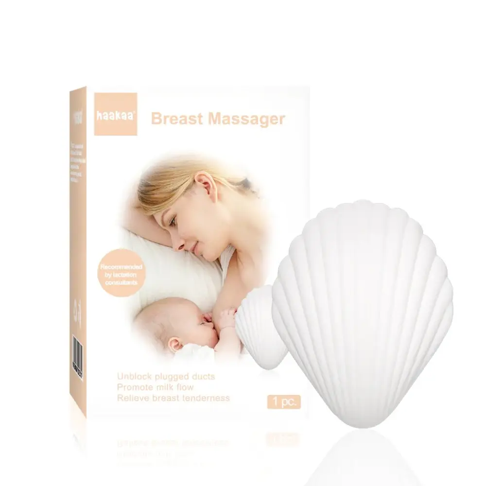Brystmassager Med Vibrator "muslingskallen" fra Haakaa