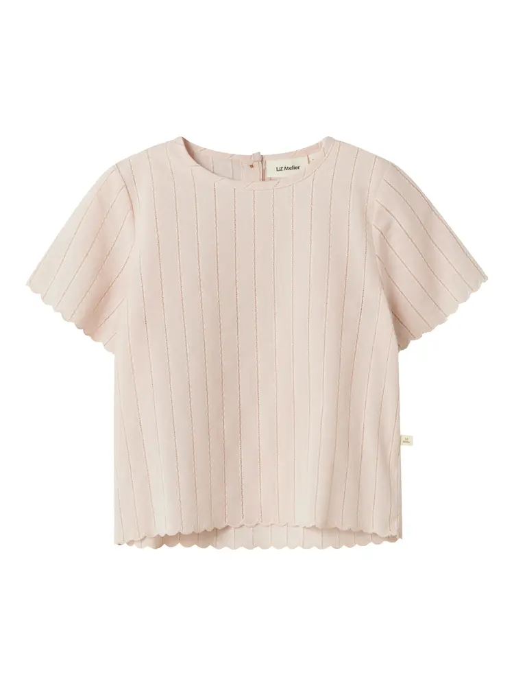 Dalila Ss Løs Skjorte   Peach Whip   122 128 fra Lil' Atelier