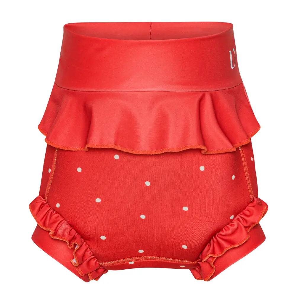 Badeble   Neopren   Frill   Berry   Dots   Berry   3 4 år fra Vanilla Copenhagen