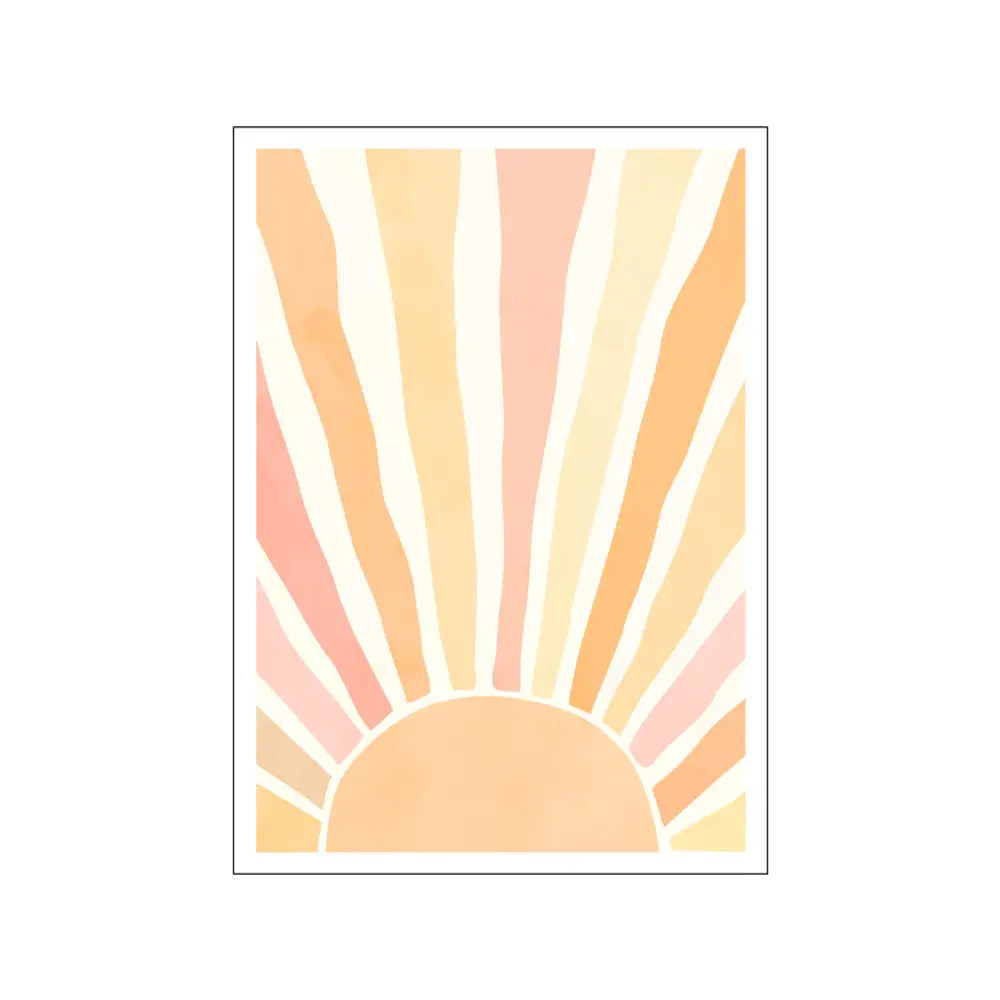 Plakat Boho Soloppgang  50x70 fra Poster & Frame