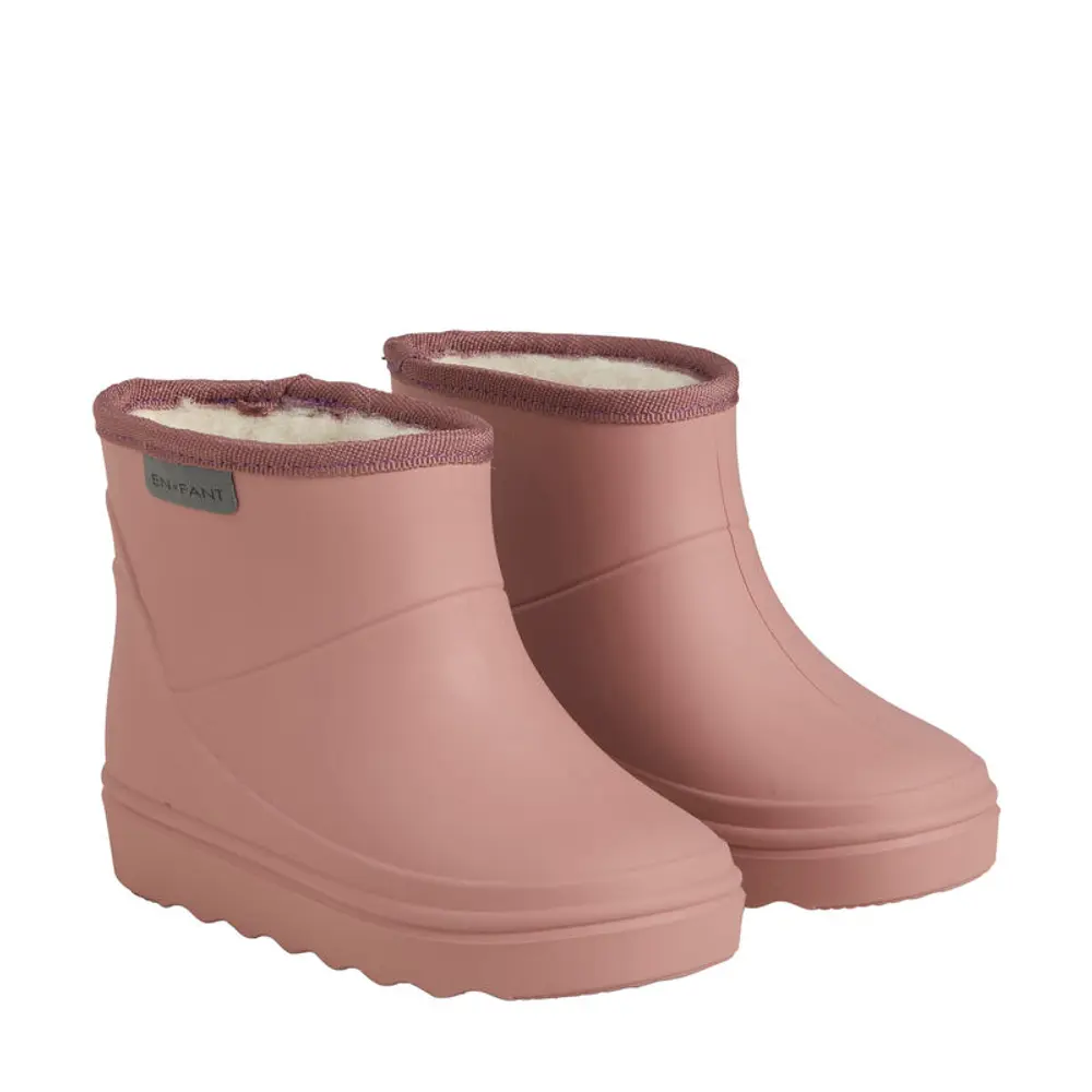 Thermo Støvler Kort Solid   Old Rose   27 fra En Fant
