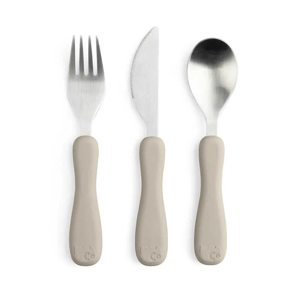 Bestik, Silikone, Fanto, Jetty Beige fra Sebra