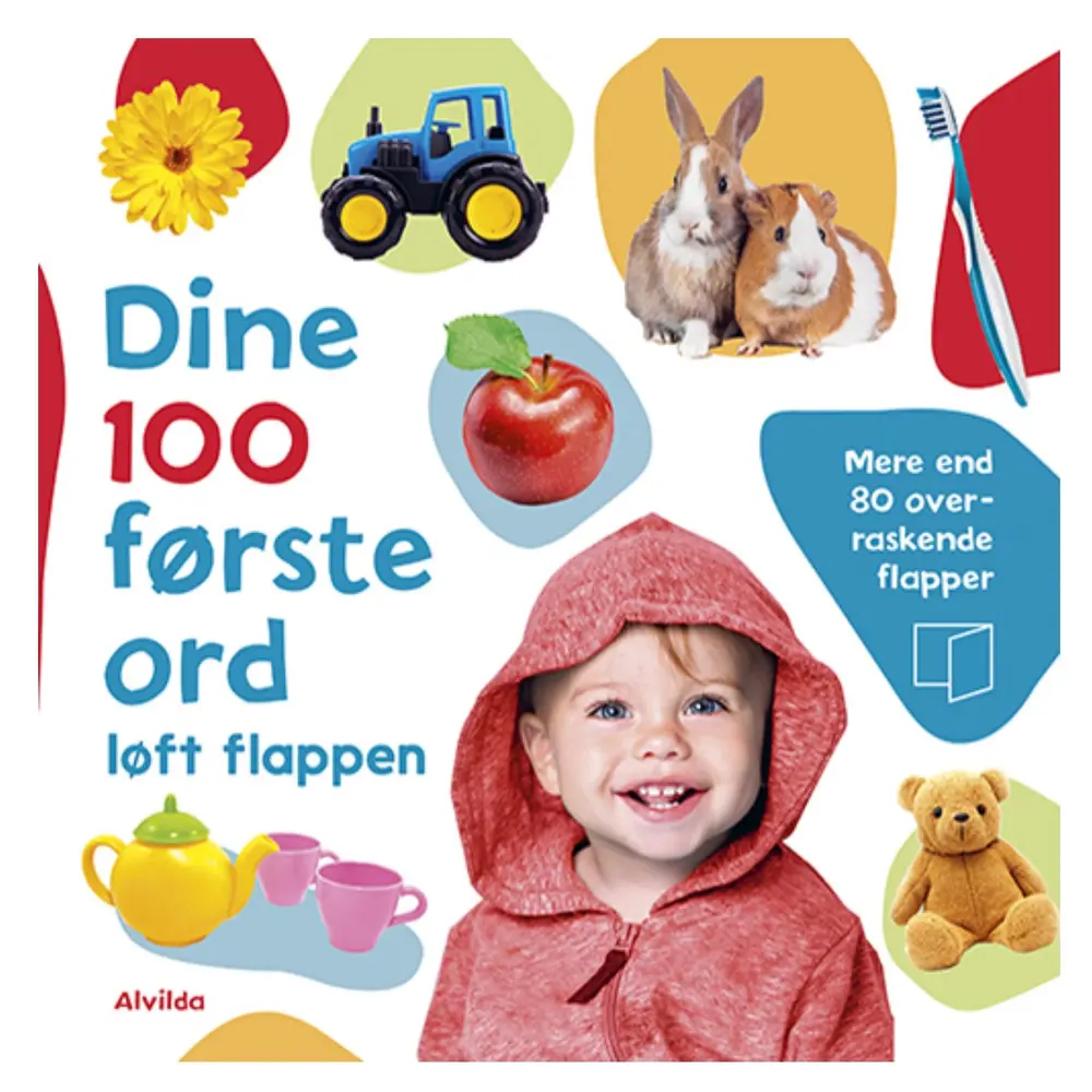 Dine 100 Første Ord   Løft Flappen fra Alvilda