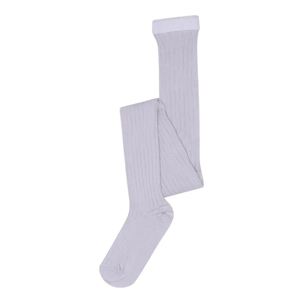 Basic Rib Strømpebuks   Lavender Sky   80 fra Mp Denmark