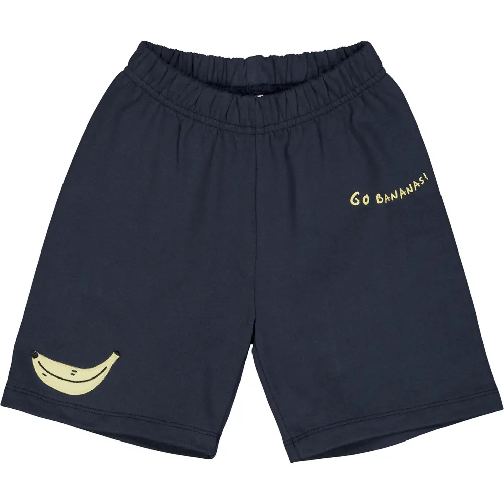 Banana Shorts Med Print   Night Blue   116 fra Müsli
