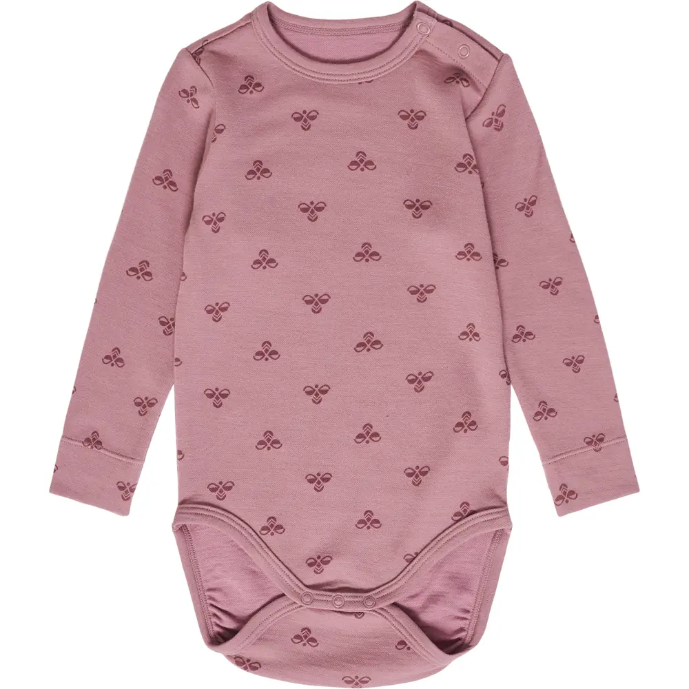 Bambo Body Langærmet   Nostalgia Rose   92 fra Hummel