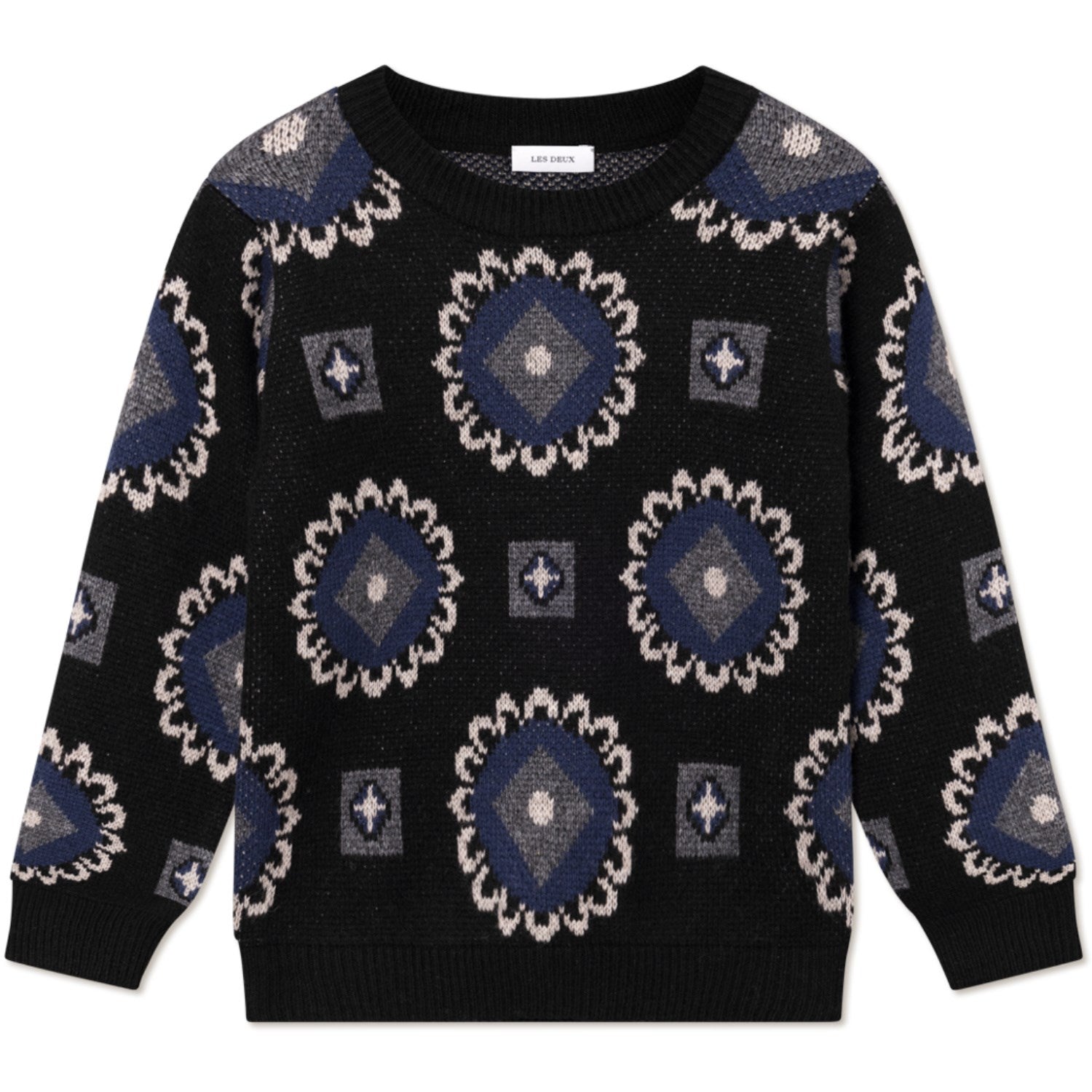 Black Blueprint Aro Paisley Roundneck Kids   Str. 98 104 fra Les Deux Kids