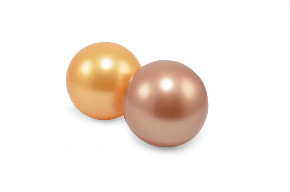 Bolde Plast 2 I Net Kobber Og Beige fra Magni