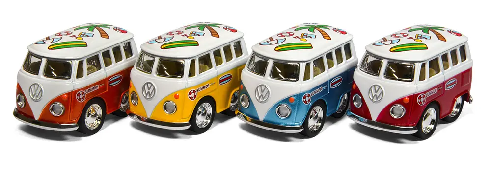 2" Bil   Vw Bus I Metallic Med Print, Ass. fra Magni