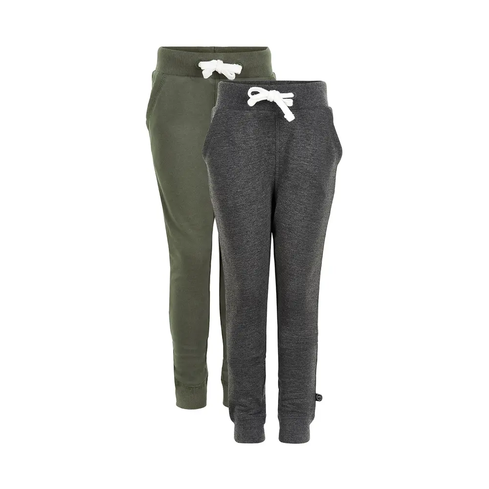 2 Pak Basic Sweatbuks   978 Grøn   92 fra Minymo