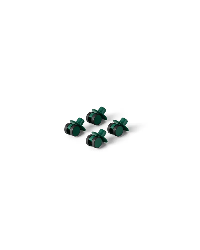 4 X Swirly Wheels Forest Green fra Modu