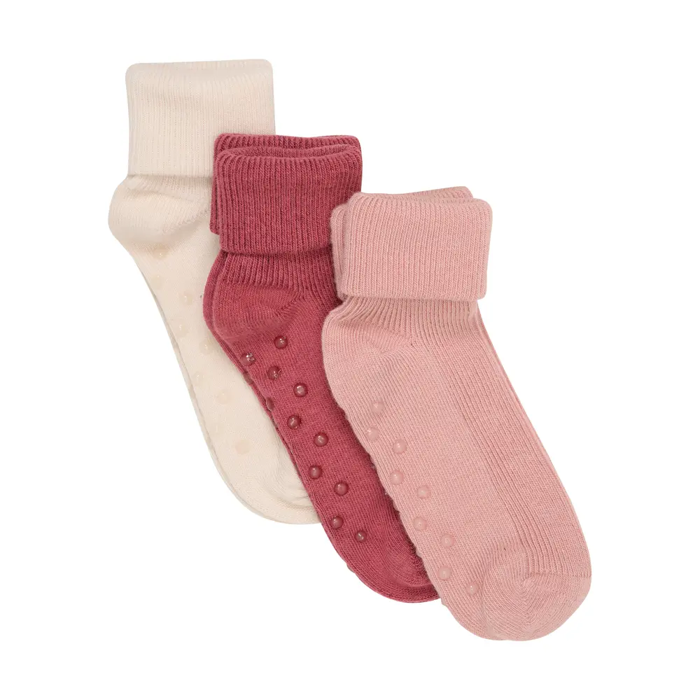 Baby Rib Strømper W. Abs   Mineral Red   15 18 fra Bekids