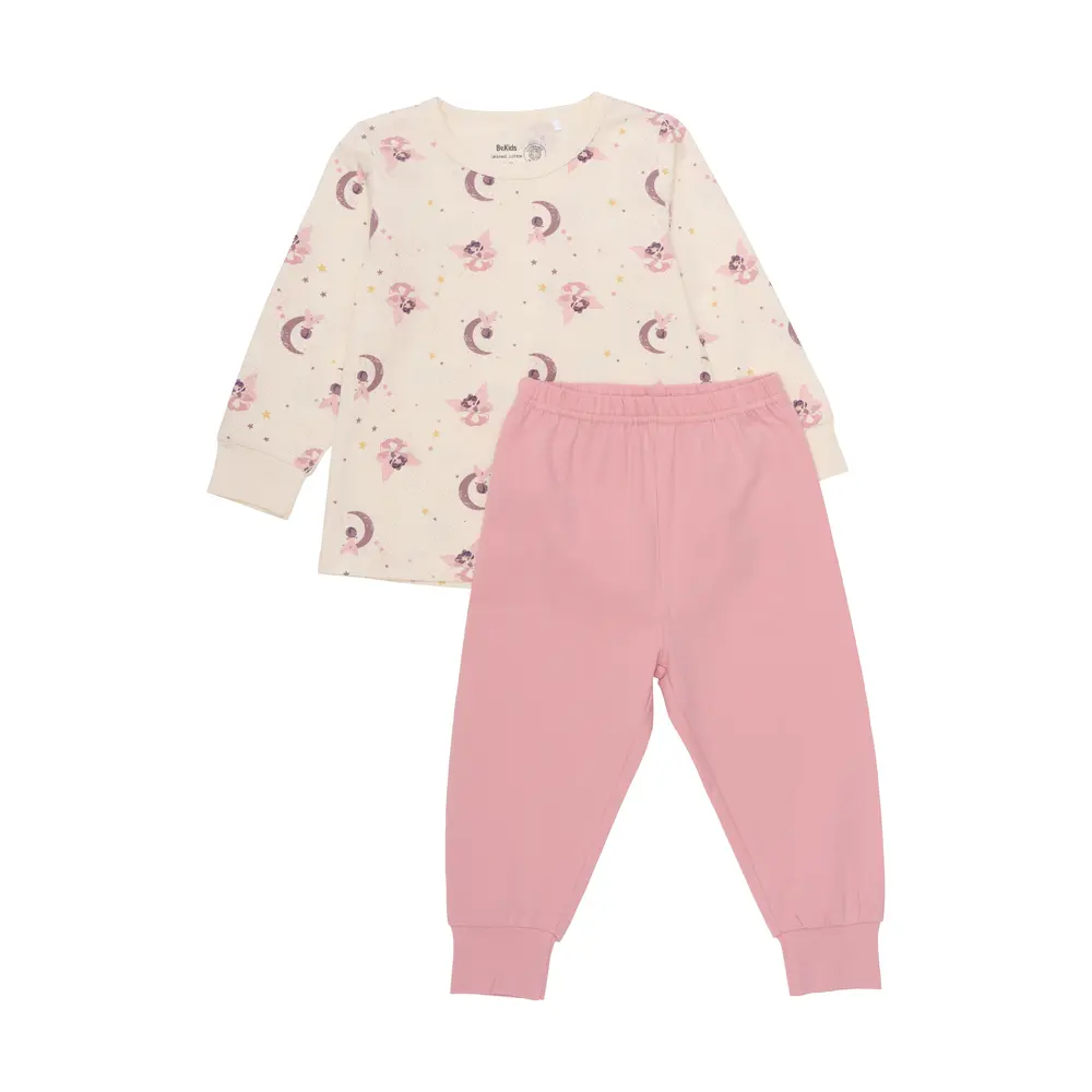 Pyjamas Langærmet   Blush   80 fra Bekids