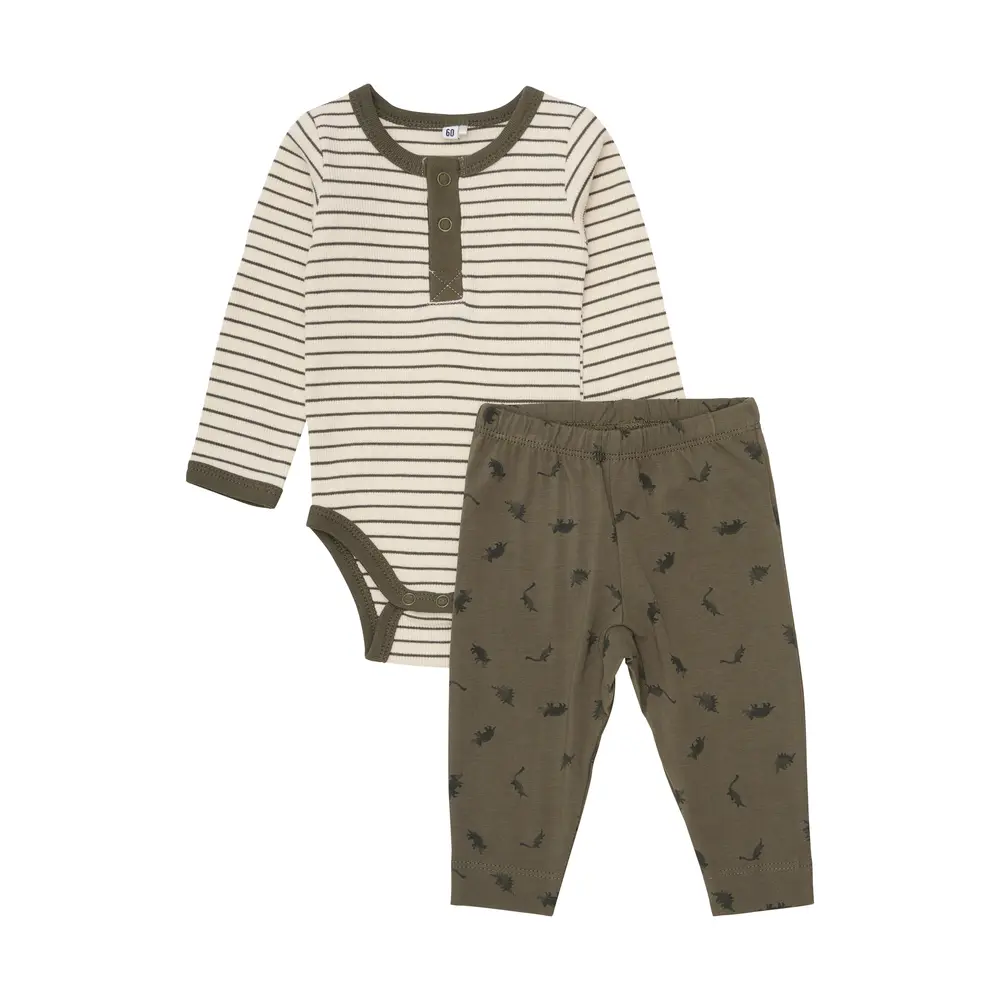 Body Langærmet + Leggings (2 Pak)   9370   70 fra Bekids