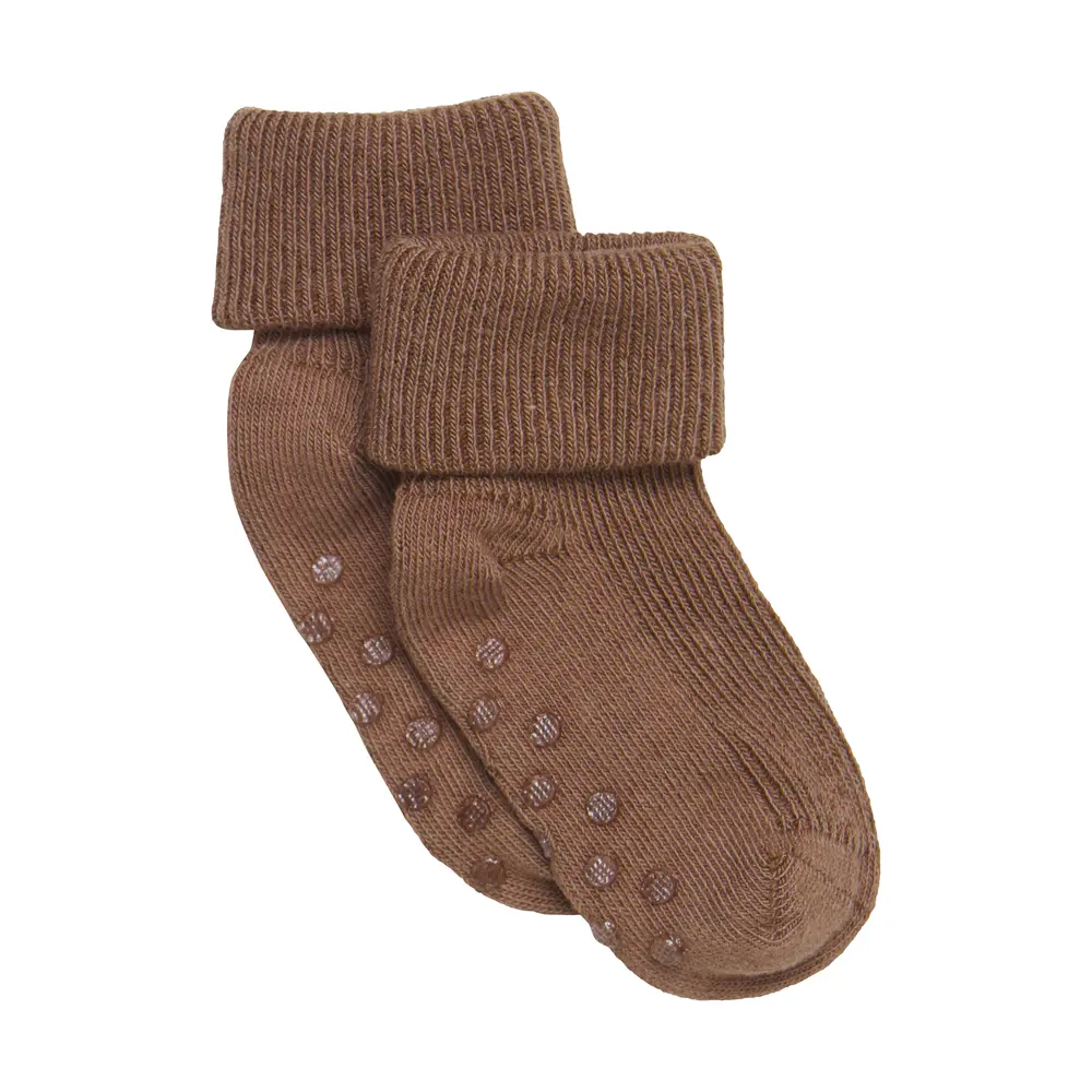 Baby Rib Sok M. Abs   Sepia   11 14 fra Bekids