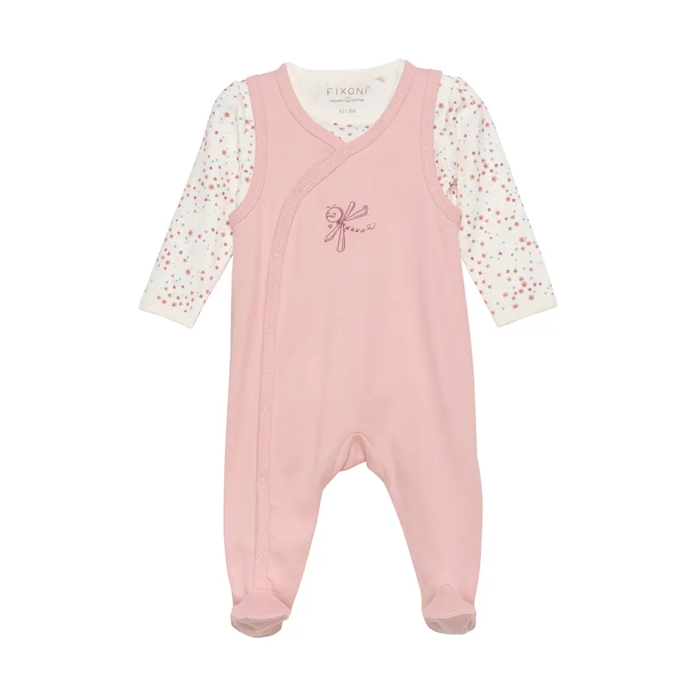 Body Langærmet M.romper   Misty Rose   62 fra Fixoni
