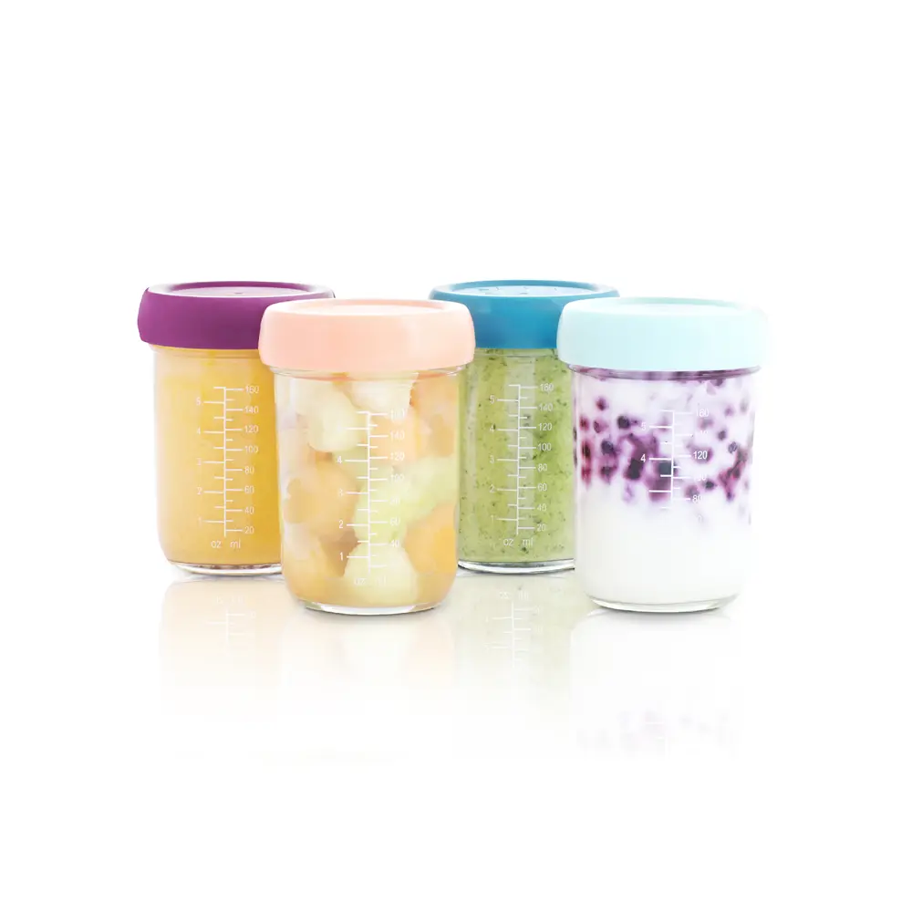 Glas Madbøtter   4x 220ml fra Babymoov