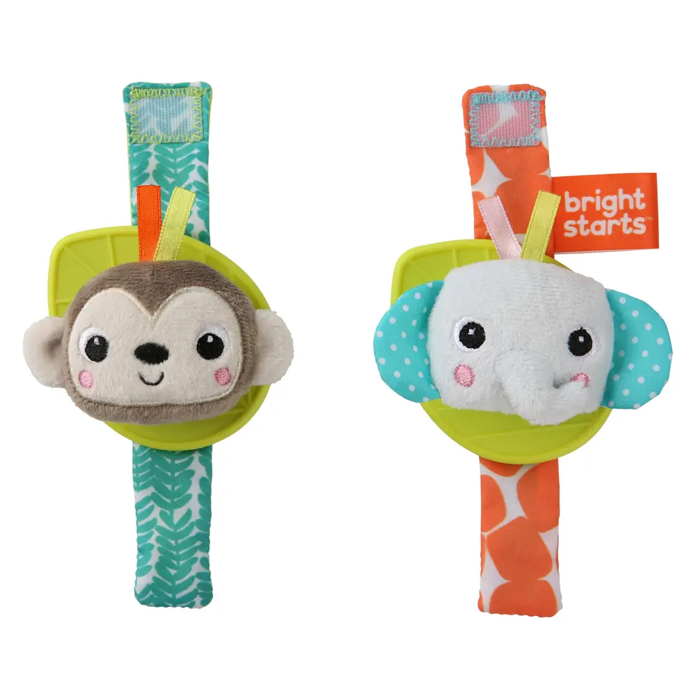 Bide Rangle Armbånd M, Abe Og Elefant fra Bright Starts