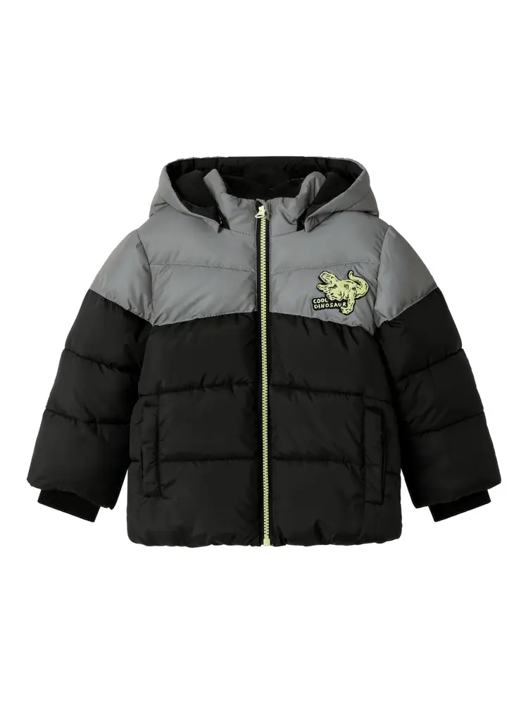 Morten Puffer Jakke Dino   Black   98 fra Name It