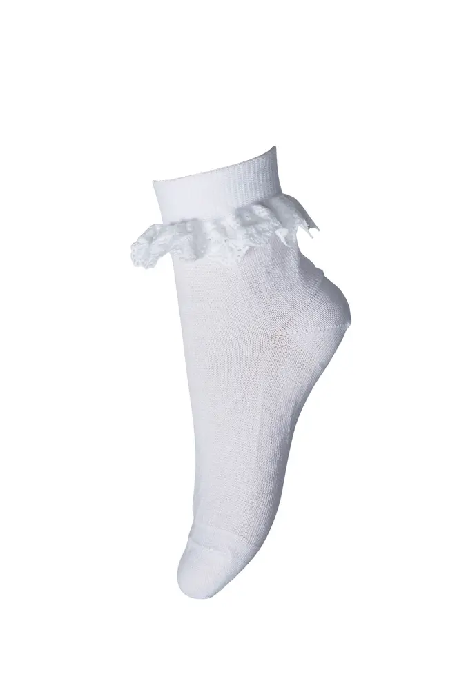Ankel Strømper M. Blonde   White 01   29 32 fra Mp Denmark